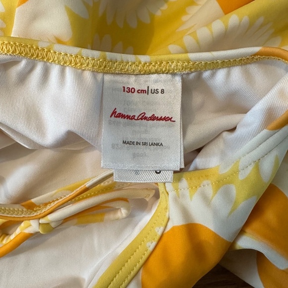 NWOT Hanna Andersson One-Piece Bow Swim Suite in Size US 8 (130cm) - Picture 4 of 5